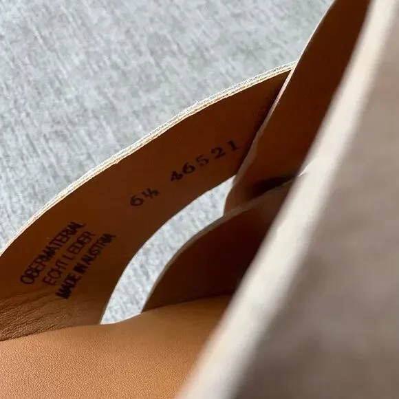 Paul Green Leather Platform Sandals - Picture 3 of 5